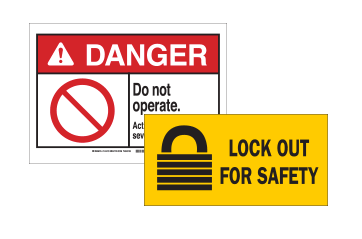 Lockout Tagout Signs